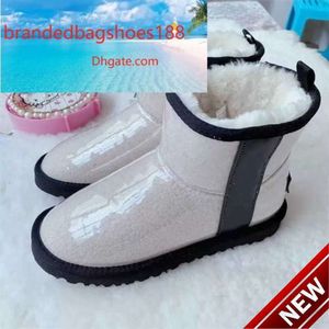 2024 Diseñador australiano Clásico Claro Mini UGGsity Botas Ovejas Lana Cashmere Niños Niños Niño Corto II Triplete Australia Bebé Niños Niñas Marca Invierno Nieve