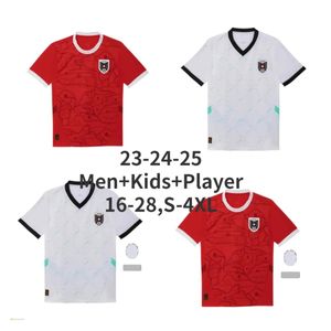 2024 Oostenrijk jerseys euro voetbal jerseys souvenir 2024 thuis weg kits mannen tops tee shirts uniformen sets rode tops witte tees