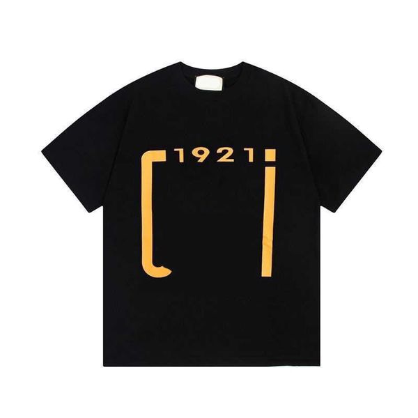 2024 Style authentique Nouveau t-shirt printemps / lettre d'été Été pour hommes et femmes à manches courtes rondes décontractées.