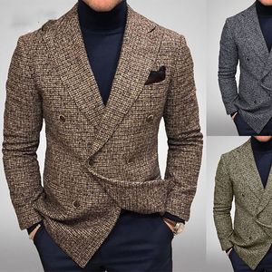 2024 Otoño e Invierno nuevo traje casual para hombres de negocios caballero abrigo traje casual