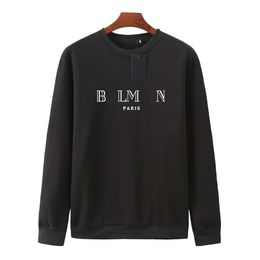 2024 Herfst en winter Nieuwe explosies enkele schouder Gouden Buckle Bal Katoen losse pullover lange mouw paren voor heren en dames trui Aziatische plus maat M-XXL