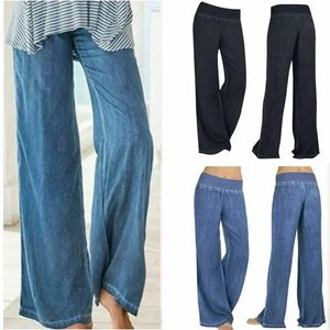 Pantalon à jambes larges pour femmes, décontracté, ample, Yoga, Long paragraphe, Palazzo, automne et hiver 2024, 240227