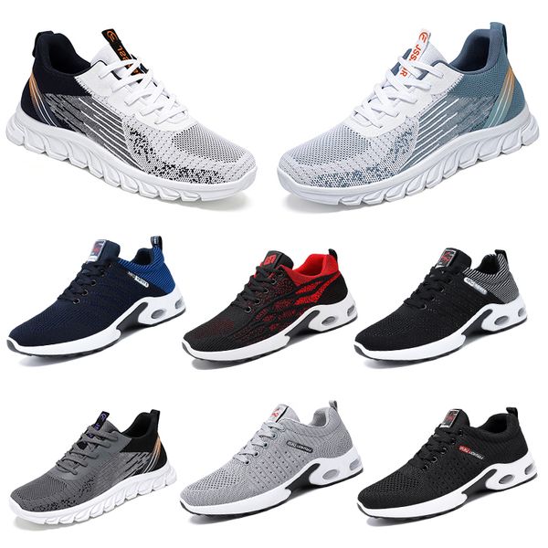 2024 Otoño Hombres Zapatos de mujer Senderismo Suela suave Moda Negro Blanco Rojo Zapatillas de deporte con cordones Bloqueo cómodo Punta redonda 39-45 dreamitpossible_12