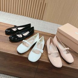 Chaussures Lefu simples en cuir pour femmes, Style M Family French Marilyn Academy, à fond plat et à tête ronde, nouvelle collection automne 2024
