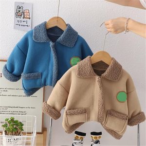 Manteau pour enfants, nouvelle collection automne-hiver 2024, vestes mignonnes et décontractées, édition coréenne, manteau polaire à granulés pour garçons et filles