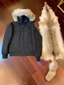 Veste en fourrure de loup pour homme, coupe-vent, parka à capuche de haute qualité, vêtements classiques, automne-hiver 2024