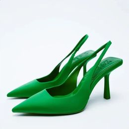 2024 Automne Femmes Chaussures Mode Femmes Pompes Bout Pointu Talons Hauts Peu Profonde Femmes Sandales Chaussures pour Femmes Zapatos Mujer 240201