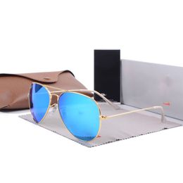 2024 Luftfahrt Metall Sonnenbrille Rays Big Baneds Brillen Luxus Frauen Männer Sonnenbrille Brillen Marke Desinger Shade mit Box