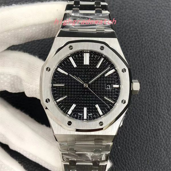 2024 AZ Factory Montre pour homme diamètre 41 mm importée de Suisse pour fabriquer des montres à bracelet en acier à pivot automatique à revêtement brillant dans le noir