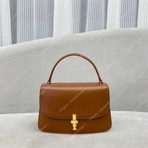 2024 Sac Luxury The Row Black Sofia Handbag 10 Fashion Calf Designer Handbags Hand Handle Brown Purse