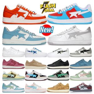 2024 Bap Casual Chaussures Hommes Femmes Plate-forme Baskets Noir Brevet Bleu Orange Vert Blanc Pastel Rose Rouge Jaune Hommes Baskets Sport Scarpes