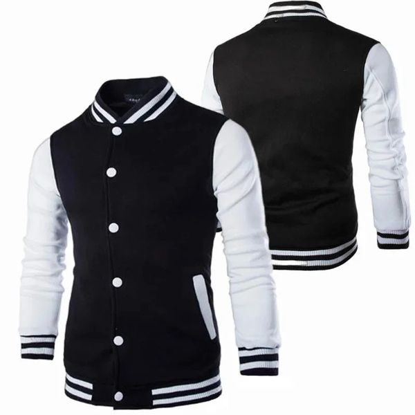 2024 Vestes de baseball Hommes Femmes Design de mode Couleur unie Slim Fit College Varsity Coat Hommes Veste de baseball Veste de baseball 240106