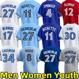 2024 Baseball Jers Vladimir Guerrero Jr. Bo Bichette George Springer Justin Turner Alejandro Kirk Jose Berrios Kevin Gausman Kevin Kiermaier Cavan Biggio