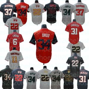 2024 Baseball Jerseys Custom S-4xl Soto Scherzer Rendon Strasburg Marper Zimmerman Turner Werlander Gurriel Bregman Murphy