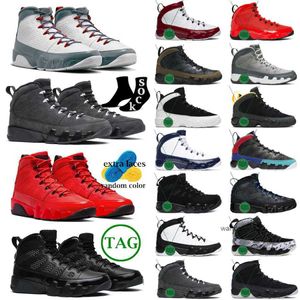 2024 Chaussures de basket-ball Jumpman 9 9s Hommes Fire Red Bred Brevet UNC 25e anniversaire Baskets Homme Chili Gym Red Particle Grey Racer University