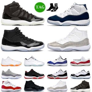 2024 Chaussures de basket-ball Hommes Femmes 11s 25ème anniversaire Casquette et robe Cérémonie de clôture Cool Gris Émeraude Gamma Bleu Georgetown Baskets pour hommes Sport Baskets taille 36-47