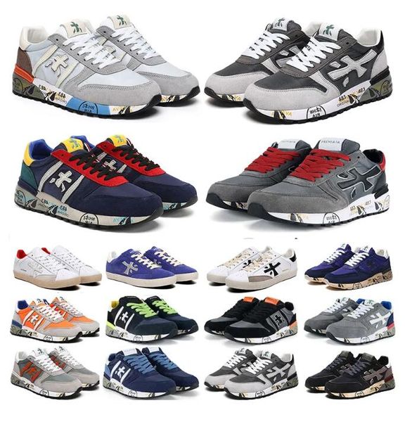 Premaitas chaussures de course designer Italie mick lander django peau de mouton véritable cuir hommes formateurs baskets de sport marche jogging formateurs chaussures pour hommes femmes