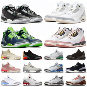 2024 Basketbalschoenen Red Stardust Hugo Ivory RIO Black Cat UNC Cool Grey Palomino Luck Green Midnight Navy Fear True Blue Heren Dames Trainers Sportschoenen