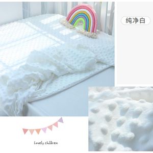 2024 Juegos de ropa de cama Cuna de bebé Sábana ajustable Minky Dot Born Funda de colchón de algodón con elástico Permitir tamaño personalizado Colcha para niños La mejor calidad