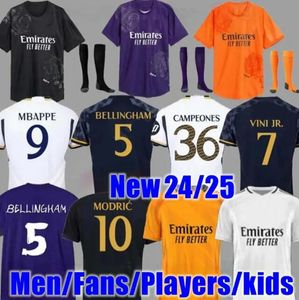 2024 Bellingham Soccer Jerseys Y-3 Football Shirt Vini Jr Camavinga Alaba Hazard asensio Marcelo Real Madrids Valverde Final Football Jerseys Camiseta Men Kid Kit Kit