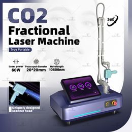 2024 Beste fractionele CO2-lasermachine Verwijdering van acnelittekens Huidvernieuwing Apparaat 60w Vermogen 2 jaar garantie Schoonheidssalon Gebruik