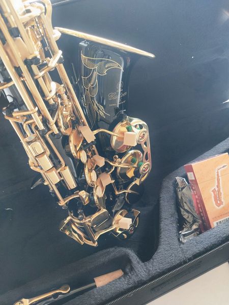 Saxophone Alto noir de meilleure qualité 2024, modèle YAS-875EX, instrument de musique professionnel e-flat avec étui