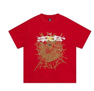 Envío gratis 2024 Best Sellers Spider Tshir Tpink Designer Tshirts for Men Womens 555 Sp5der Fashion With Letter