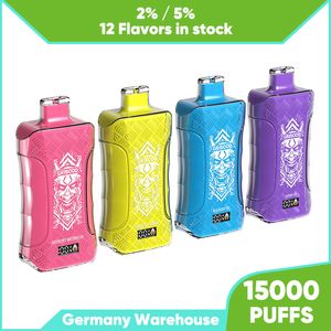 2024 Bestverkopende wegwerp vaporizer pen 16ml 650mAh batterij vape pod 15000 trekjes wegwerp e sigaret met LED scherm