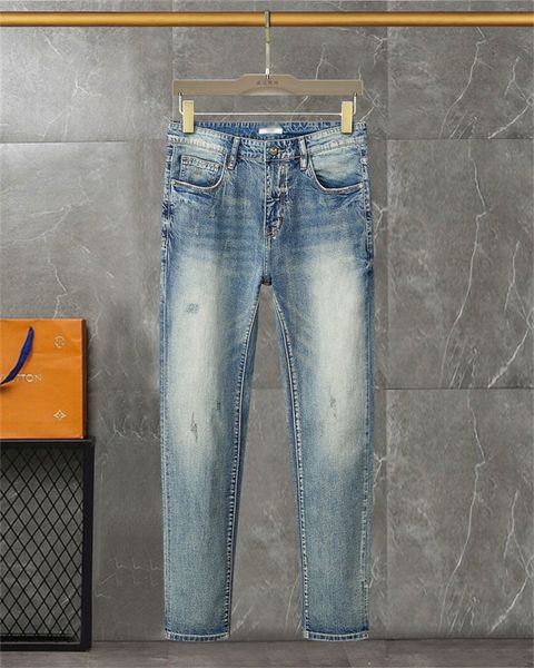 2024 Jeans les plus vendus pour hommes Designer Denim Pantalons brodés Pantalons à trous de mode Pantalons à glissière de style Hip Hop, Taille 28-40 # 016