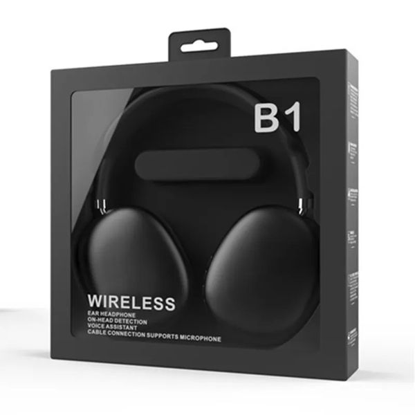 2024 B1 B1 HeadSets Wireless Bluetooth Headphones Ordink Paming Headset Noise Anceling Headphones convient aux modèles Samsung et Apple Universal