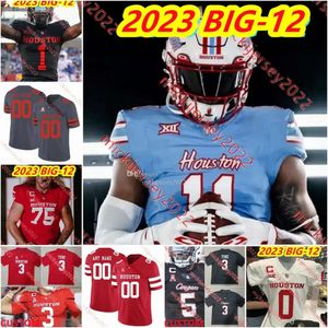 2024 Big-12 Tank Dell Clayton Tune Houston Cougars Football Jersey ED OLIVER Márquez Stevenson Andre Ware Wilson Whitley Greg Ward Caso K H Alto igh