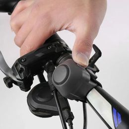 2024 Fiets Elektronische luide hoorn 130 dB WAARSCHUWINGSVeiligheid Elektrische bell politie Sirene Bicycle -stuur Alarmring Bell Cycling Accessoires voor