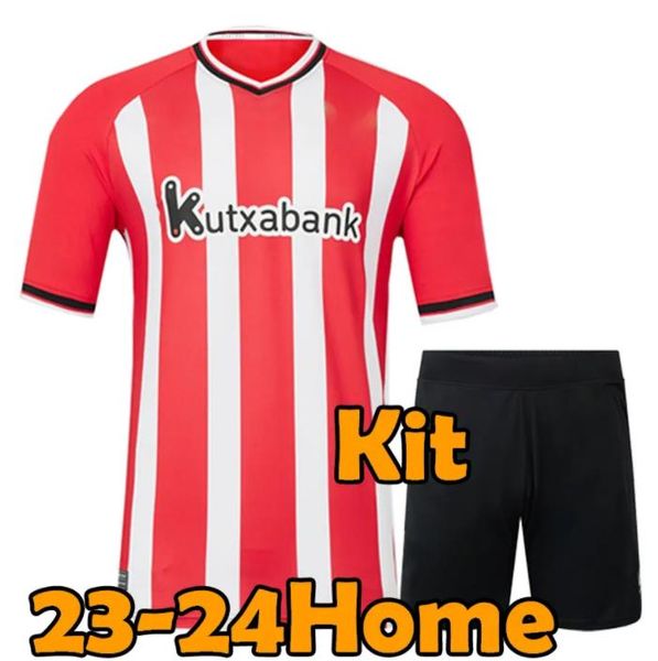 2024 Jerseys de fútbol Bilbao Club 23 24 Athletic Aduriz Guruzeta Williams Muniain Paredes Berenguer Ander Herrera Unai Simon O.Sancet Football Shirt Men and Kids 2050