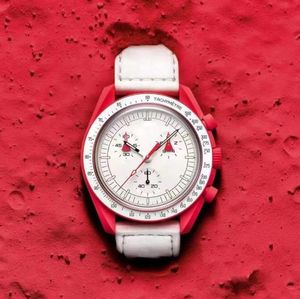 2024 Bioceramic Moon Designer Watch voor mannen Woman Classic Round Case Watches Luxe keramische planeet limited edition Master polshorloges Quarz Watch 462