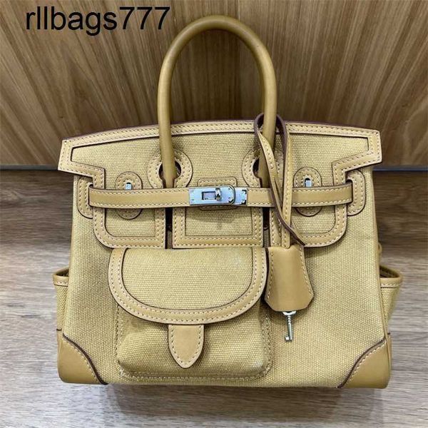 2024 Bk luxe en cuir véritable sac à main femmes toile mode insérer poche poche une épaule Oblique Straddle femmes