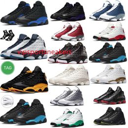 2024 Black Cat Basketball Chaussures Jumpman 13 13s Gym Red Flint Grey Starfish Lucky Green Court Purple Hyper Royal He Got Game Bred Chicago Playoffs Men Designer taille 13