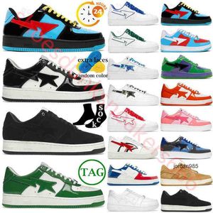 2024 cuero negro burdeos gris SK8 Zapatos casuales triple rojo blanco pastel verde camo azul gamuza plataforma azul marino Shark Patent ABC zapatillas beige Hombres Mujeres al aire libre