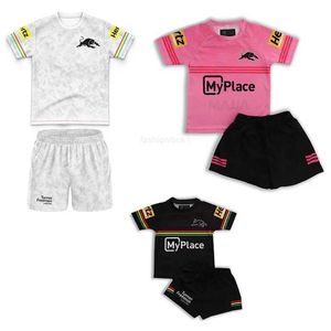 2024 Black Panther Home and Away Rugby Jersey Set hoogwaardige kleding 3 stijlen