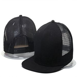 2024 Blank mesh snapback baseball caps hiphop katoenen casquette bone gorras hoeden voor heren dames