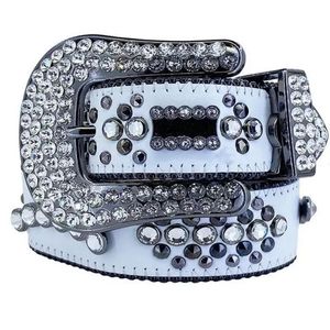 2024 Bling Studded Crystal Fashion Diamond BB Simon Belt Casual Woman Leather Designer For Man Lady Belts Desinger Belt Leather Fashion Dames Accessoires Luxe