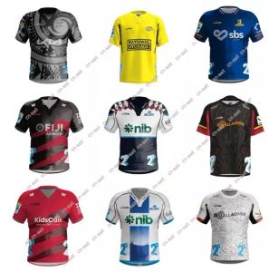 2024 Blues Highlanders Rugby Jerseys 24 25 Crusaders à domicile ALTERNATE Hurricanes Heritage Chiefs Super taille S-5XL chemise