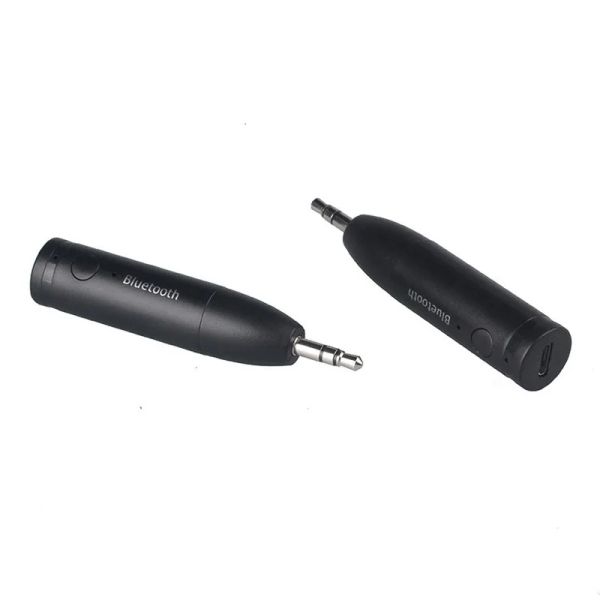 2024 Bluetooth 5.0 Kit de voiture mini 3,5 mm Jack Aux Handsfree stéréo Music Audio Receiver Adaptateur pour le haut-parleur de voiture - pour la musique de voiture