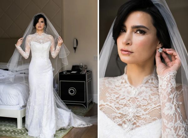 2024 Robes de mariée bohémie avec veste voile chérie appliques en dentelle jardin robes nues sexy