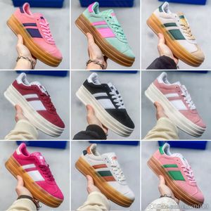 2024 Bold Casual Chores Femme Designer Sneakers Pink Glow Platform Plateforme Pays Galles Bonner Leopard Végan White Gum Og en daim intérieur Femmes Femmes d'extérieur Trainers sportifs 36-45