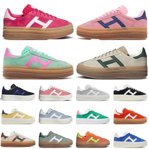 2024 Gedurfde designer damesschoenen Dikke zolen casual Roze Glow Gum Velvet Damestrainers og Vegan Cream Collegiale Groene Dhgate Jogging Wandelsport Sneakers