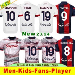 2024 Bologne Mens Soccer Jerseys Posch Orsolini Dominguez Zirkzee Ferguson de Silvestri Beukema Barrow Home Away 3rd Football Shirt