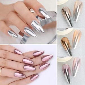 2024 Né Pretty 2 Colours Holographics Laser Aurora Solid Mirror Nail paillettes Powder Nails UV Gel Pigment Pigment Nail Art Décorations pour