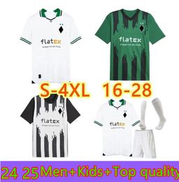 2024 Borussia Monchengladbach Soccer Jerseys Fans Jouer Player Version 24 25 Home Gladbach Elvedi Weigl Zakaria Neuhaus Ginter Men Kids Kit Football Shirts