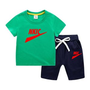 2024 Jongen Set Kid Kleding Pak Katoen Zomer Uitje Kleding Top Shorts 2 Stuks Kleding Voor Kinderen 1-13 Jaar