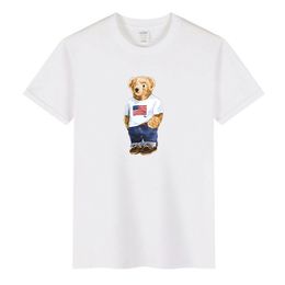 2024 Brandbeer Polo -shirts Heren T shirts Designer shirt Sport Zomer Katoen Fashion Heren Dames